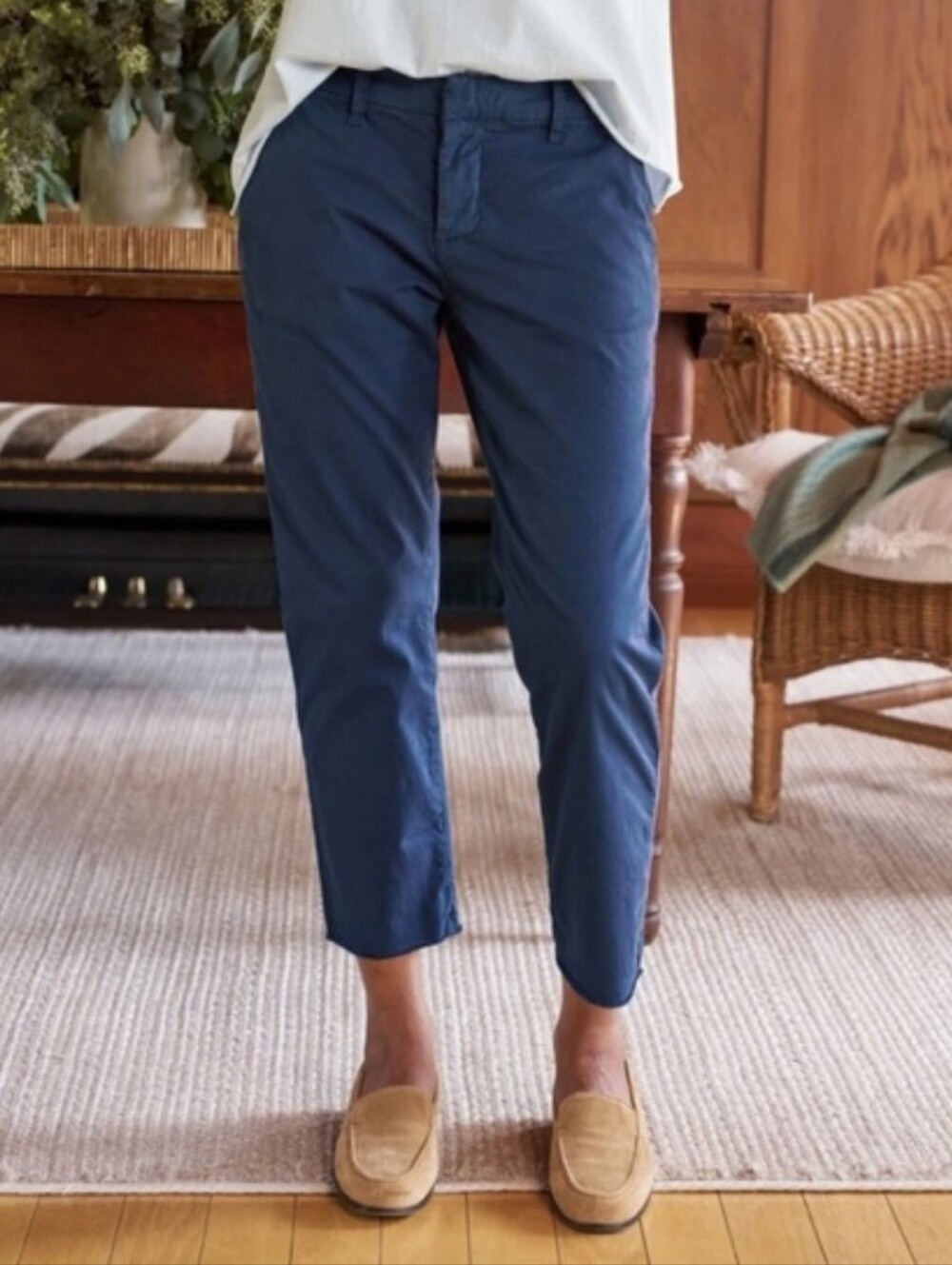 Frank & Eileen wicklow pants washed navy blue